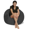 Memory Foam Bean Bag Chair 3 ft Gray C540