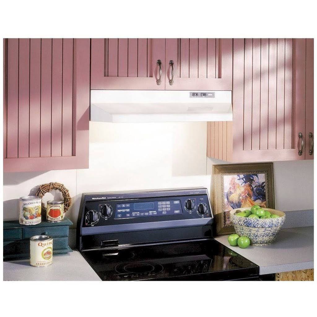 White 30-Inch Under-Cabinet Range Hood E21957