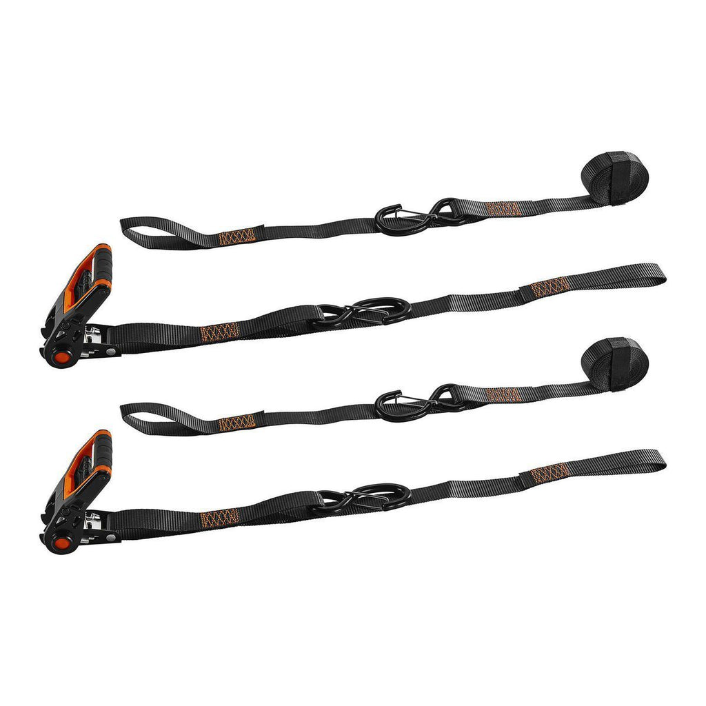 500 lb. Capacity 1 in. x 12 ft. Ratcheting Tie-Downs, 2-Pack Q932574