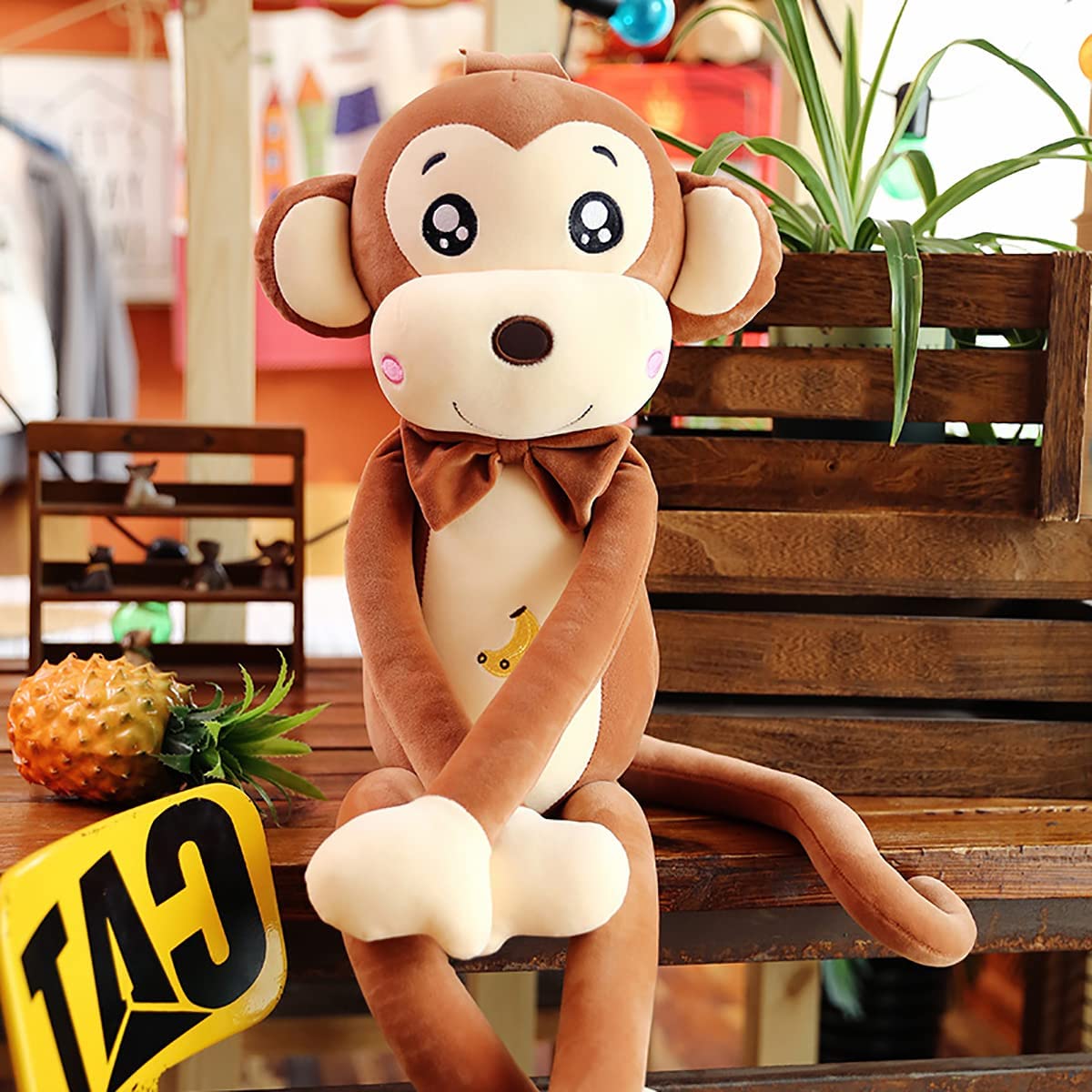 22" Brown Monkey Plush Stuffed Animal Toy G644