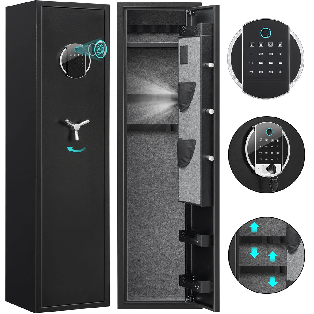 Biometric Fingerprint Long Gun Safe with Alarm System I686024