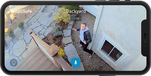 Wireless Outdoor Security Camera White E4013