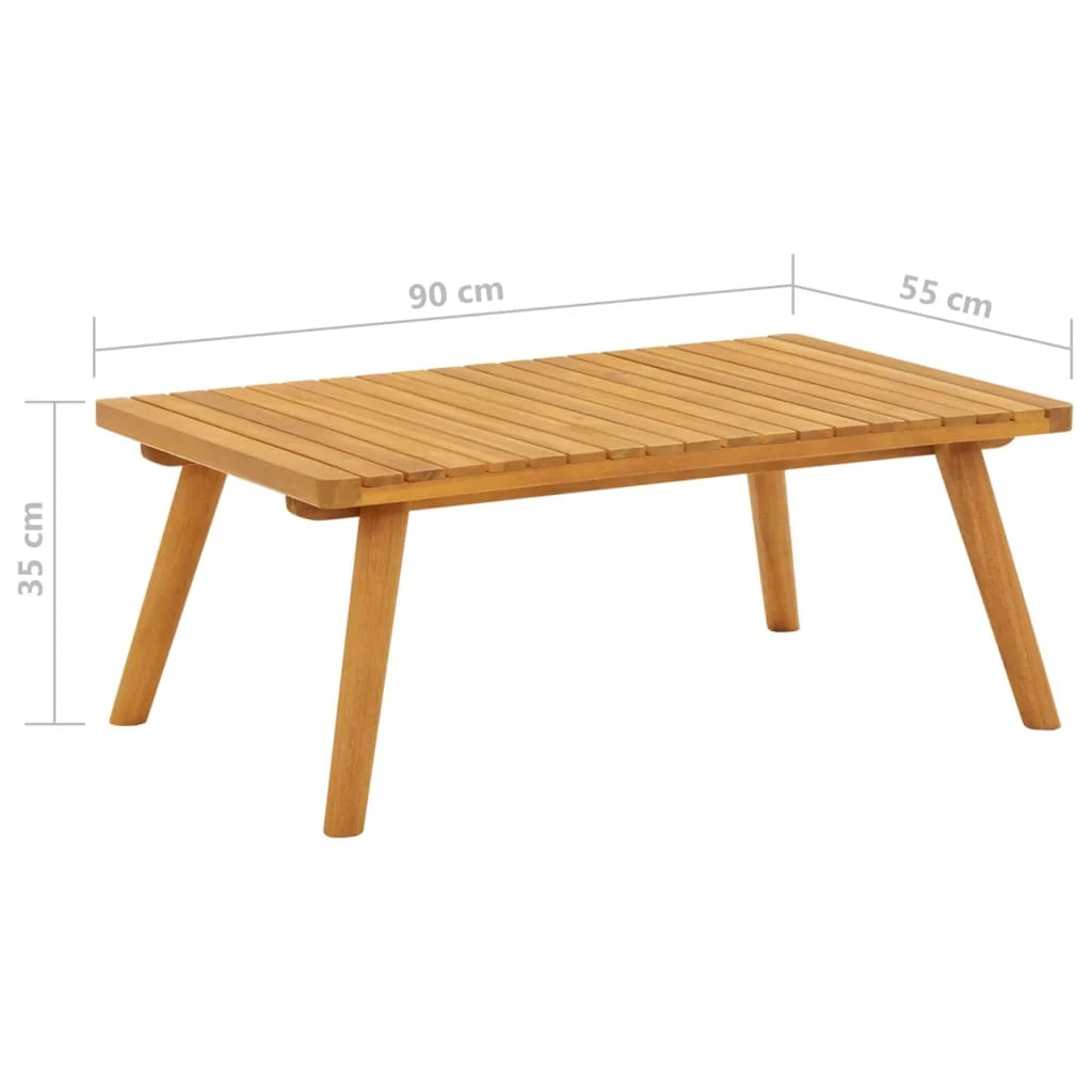 Patio Coffee Table Solid Acacia Wood W589