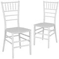2 Pack Gold Resin Stacking Chiavari Chair B56807