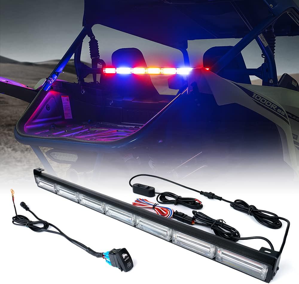 30 UTV Chase Strobe Flashing Light Bar with Brake Reverse Turn Signal Function Rear Safety Lightbar I3343