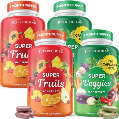 Fruit and Veggie Supplement 180 Count Pack of 2 X48376