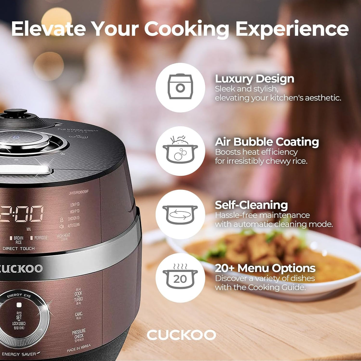 6-Cup Induction Heating Pressure Rice Cooker L450