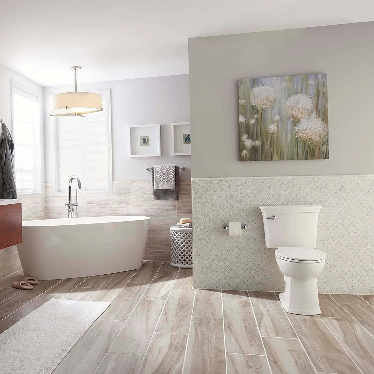 Two Piece Elongated Toilet White L218
