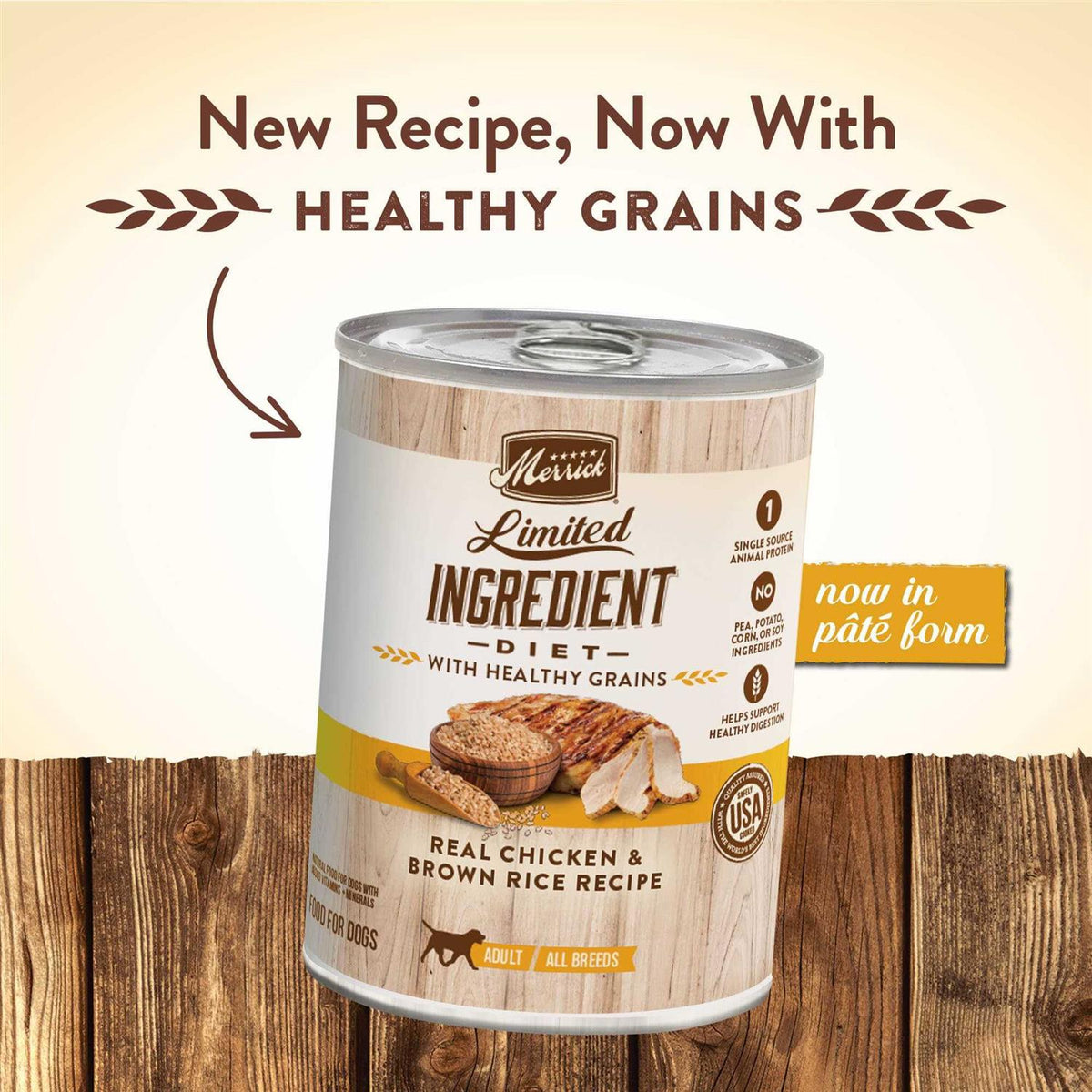 Chicken & Brown Rice Wet Dog Food R1818
