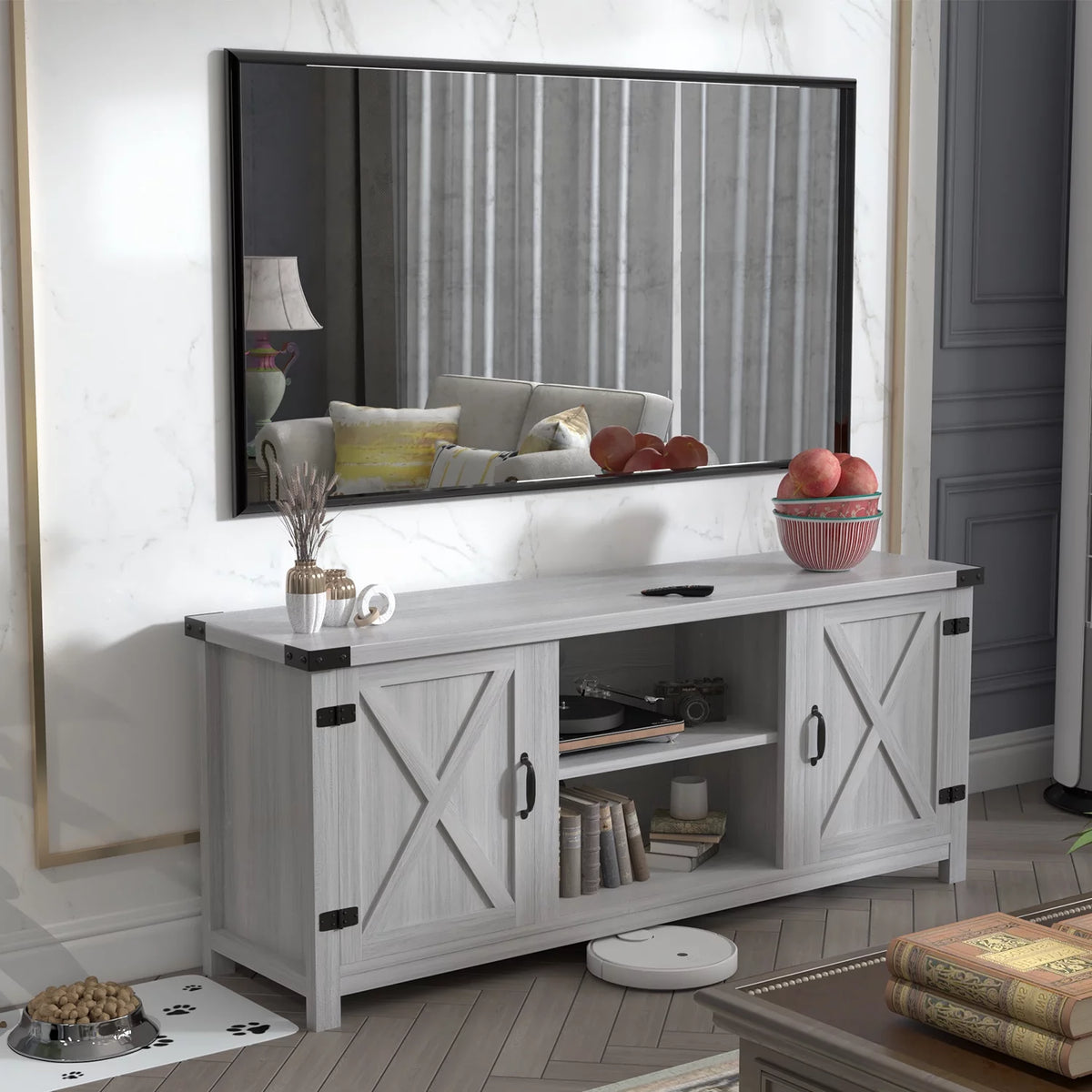 Walnut TV Stand Media Console N21824