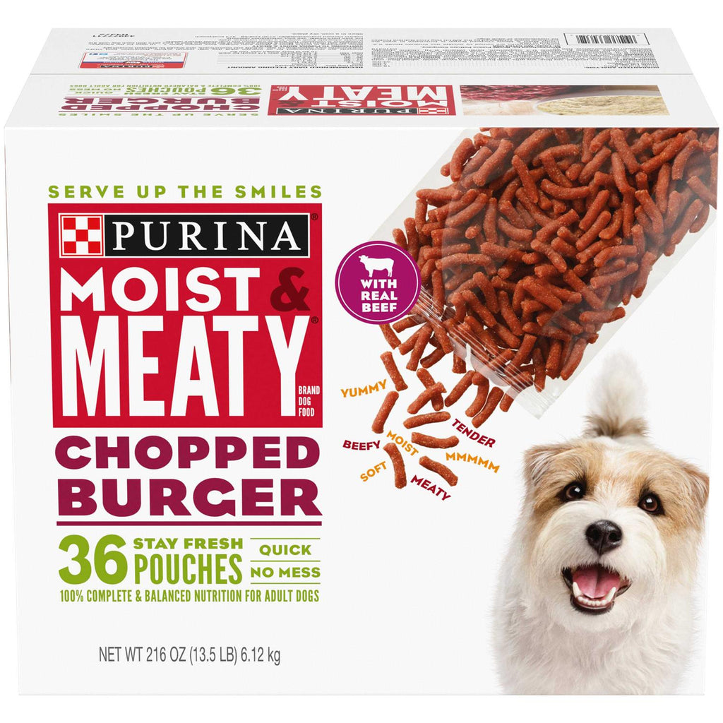 Moist & Meaty Chopped Burger Dog Food M864592