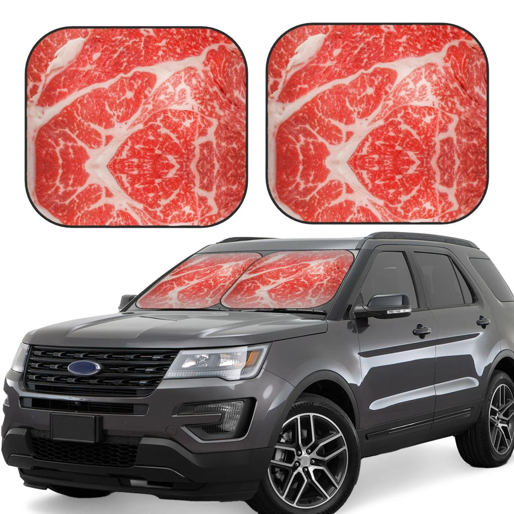 2 Pack Foldable Car Front Window Sun Visor Protector H107