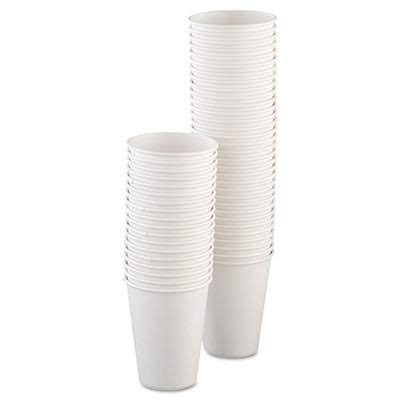 12 oz White Poly Paper Hot Cup D860299