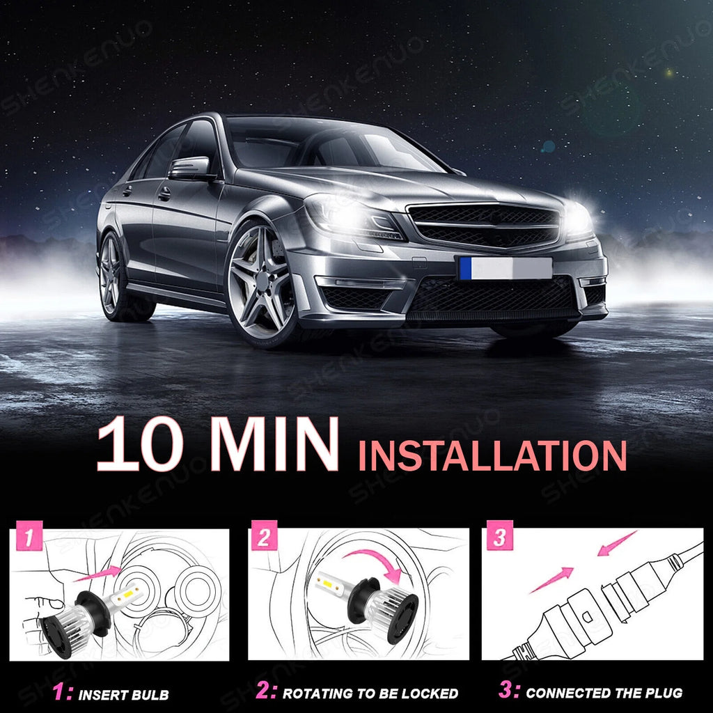 6x LED Headlights Hi/Low Beams + Fog Lights Combo Y927962