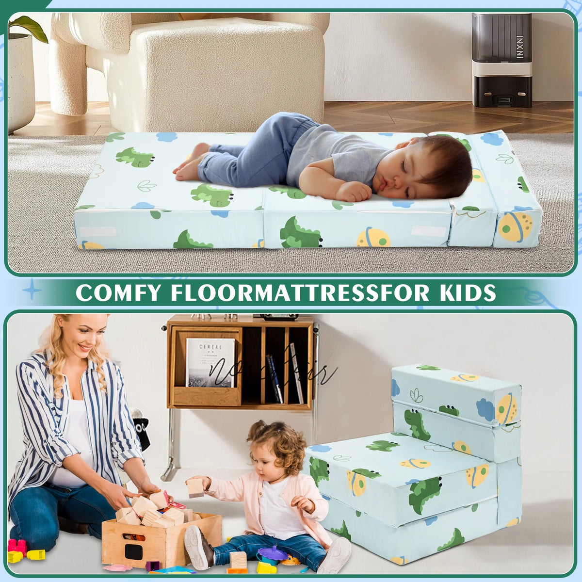 3 in 1 Folding Sofa Bed Floor Mattress E43040