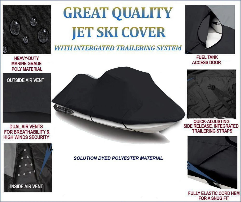 Black 600 Denier JetSki Cover F184639