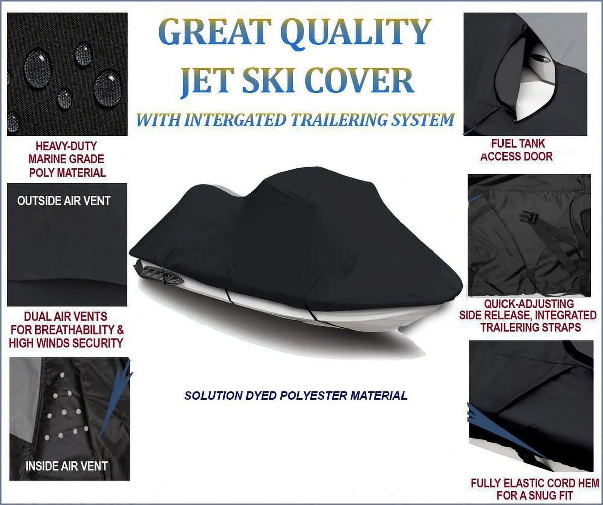 Black 600 Denier JetSki Cover F184639