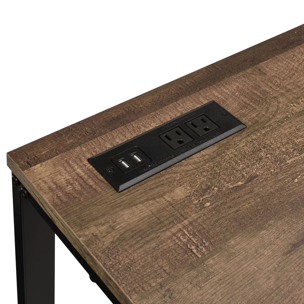 Walnut and Black Writing Desk B484227