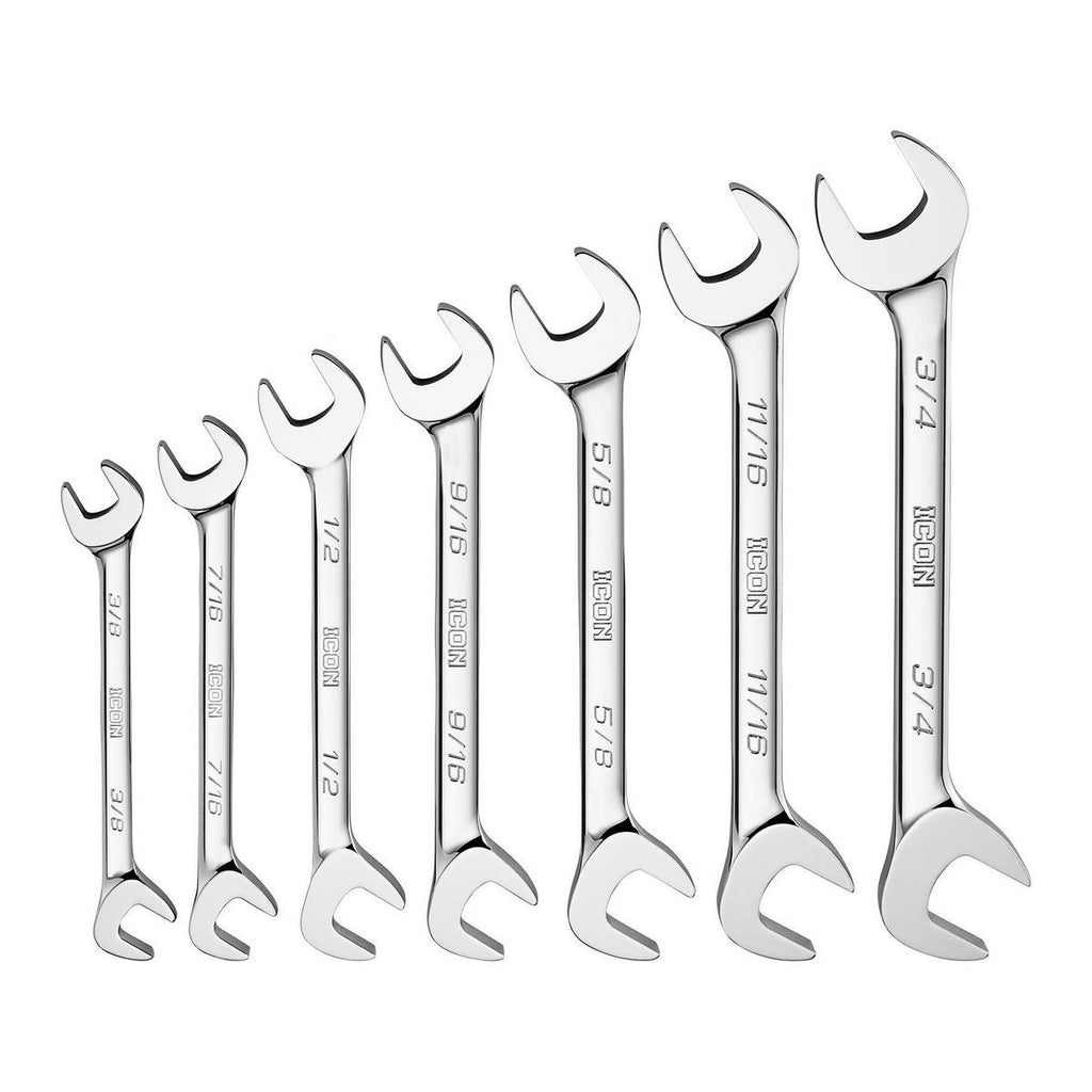 Angled Open-End Wrench Set, 7-Piece M429