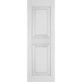 12 in. x 69 in. Primed Raised Panel Shutters Pair W344