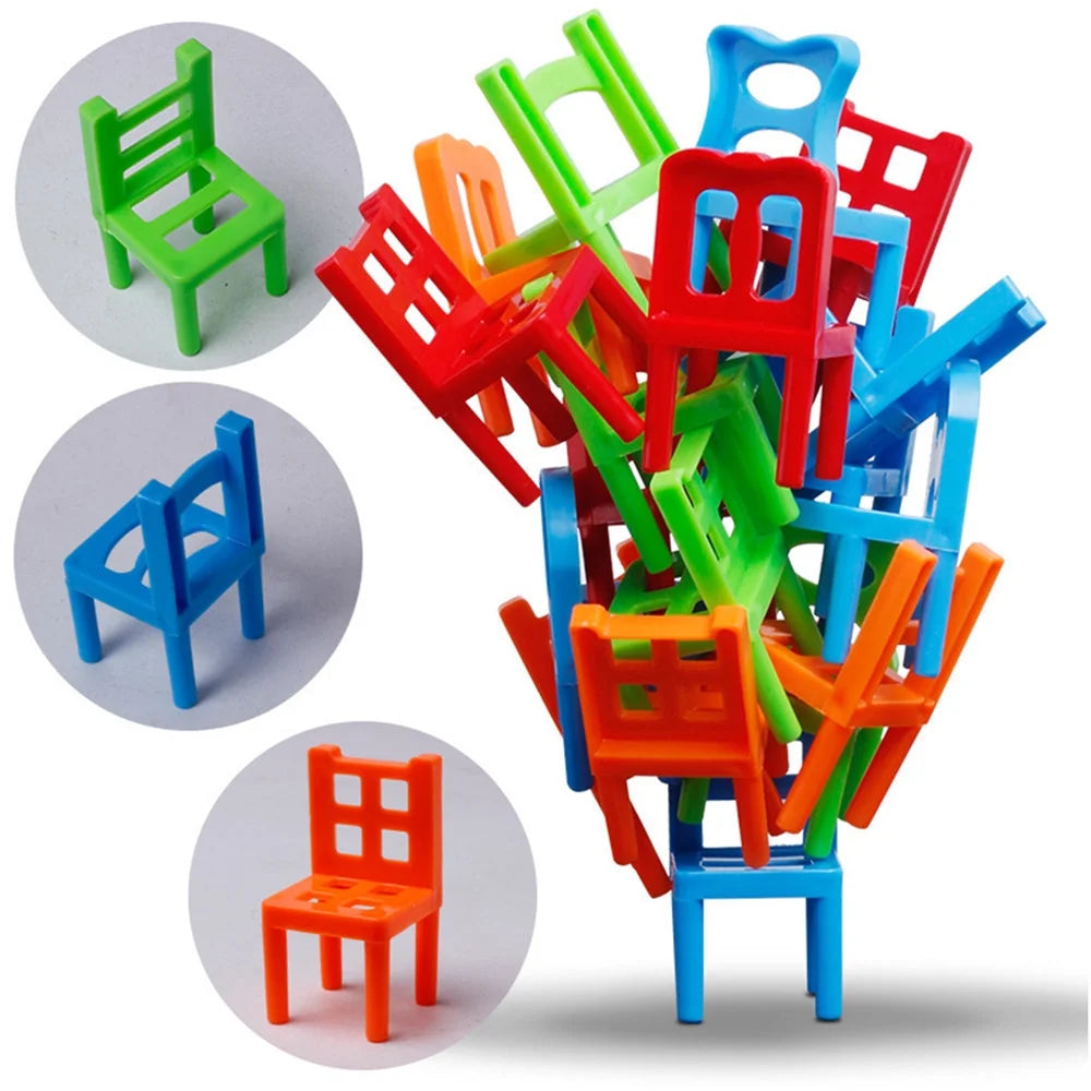 Balance Stacking Chairs Board Game L5575