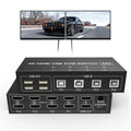 4 Port HDMI KVM Switch 4K@60Hz 4 in 2 Out F43824