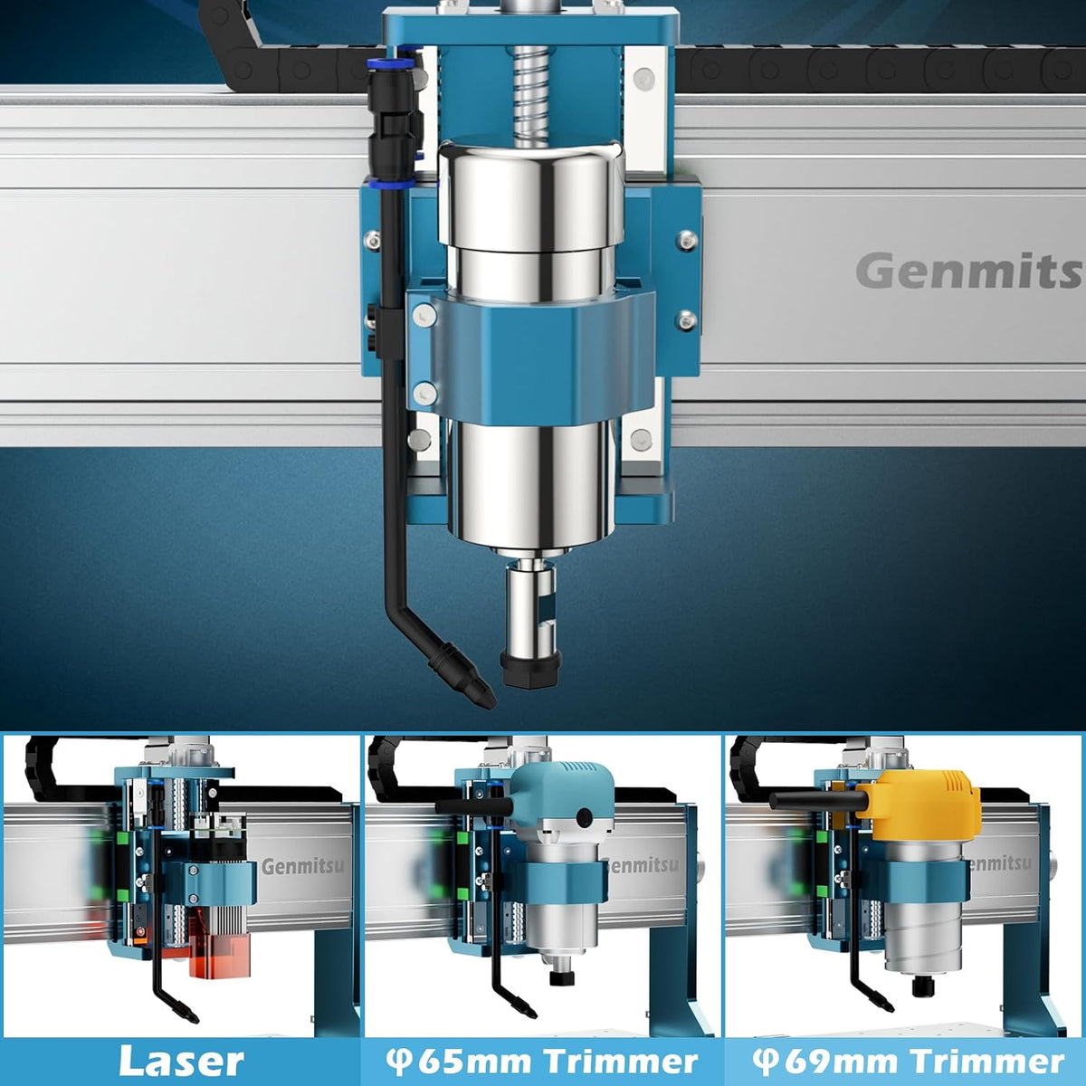 CNC Router Machine with 4th Axis Rotary Module Kit M560