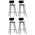 4 pcs Solid Reclaimed Wood Bar Stools R301265