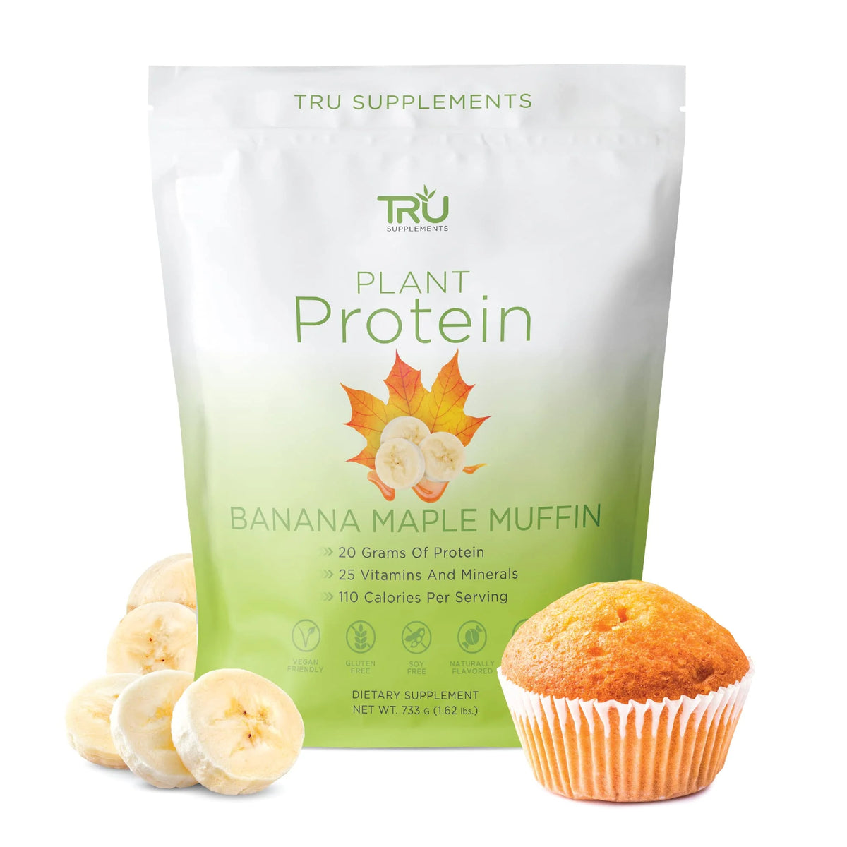 Plant Based Protein Powder 25 Servings Banana Maple Muffin S197