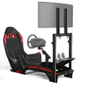 Racing Simulator Cockpit with TV Monitor Stand J204