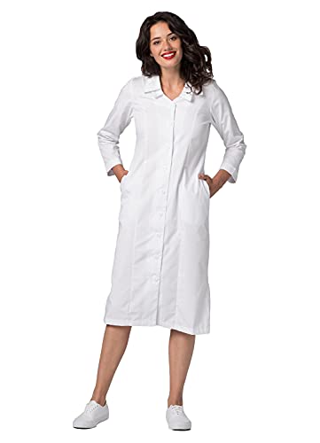 Embroided Collar Scrub Dress Z21481