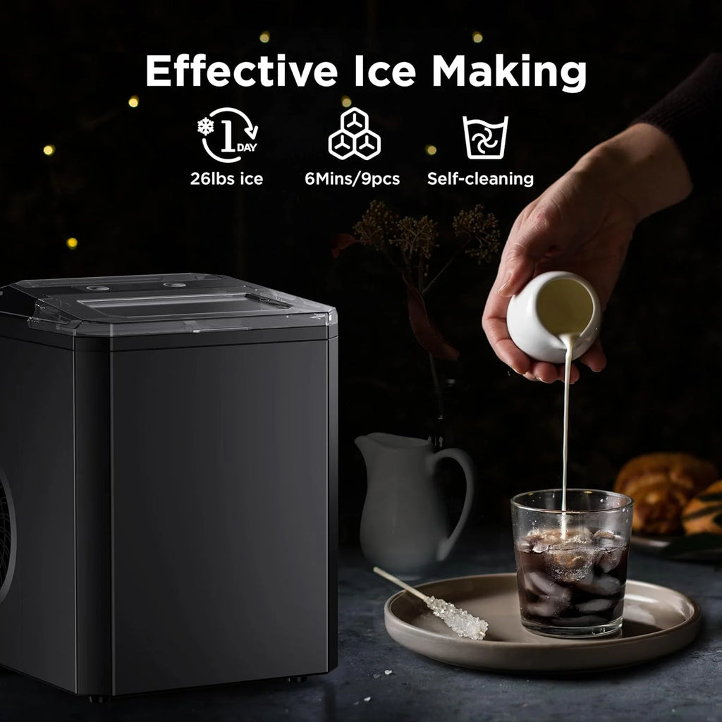 Portable Countertop Ice Maker 26lbs/24hrs Black C617