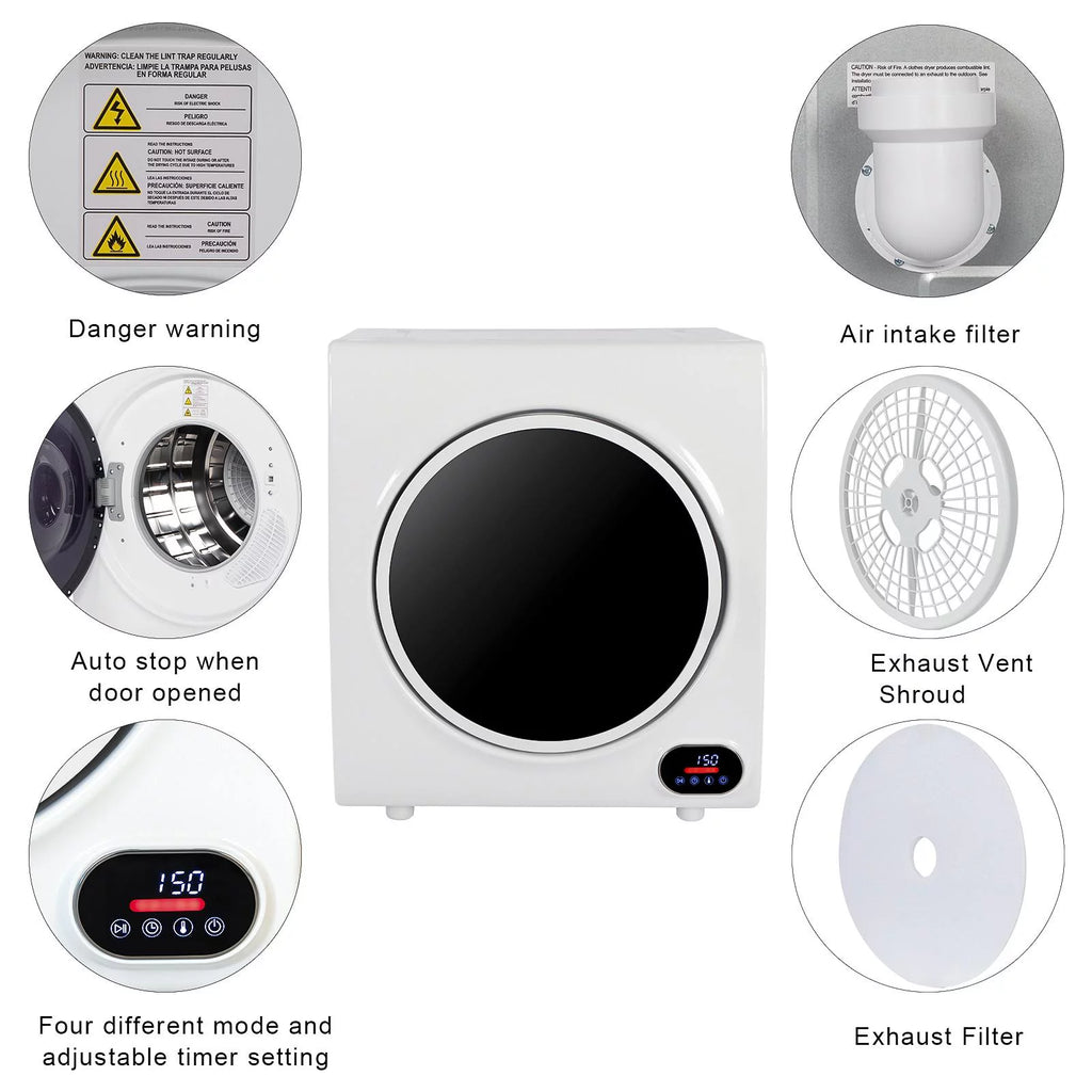 2.6 cu.ft Electric Compact Laundry Dryer X2867