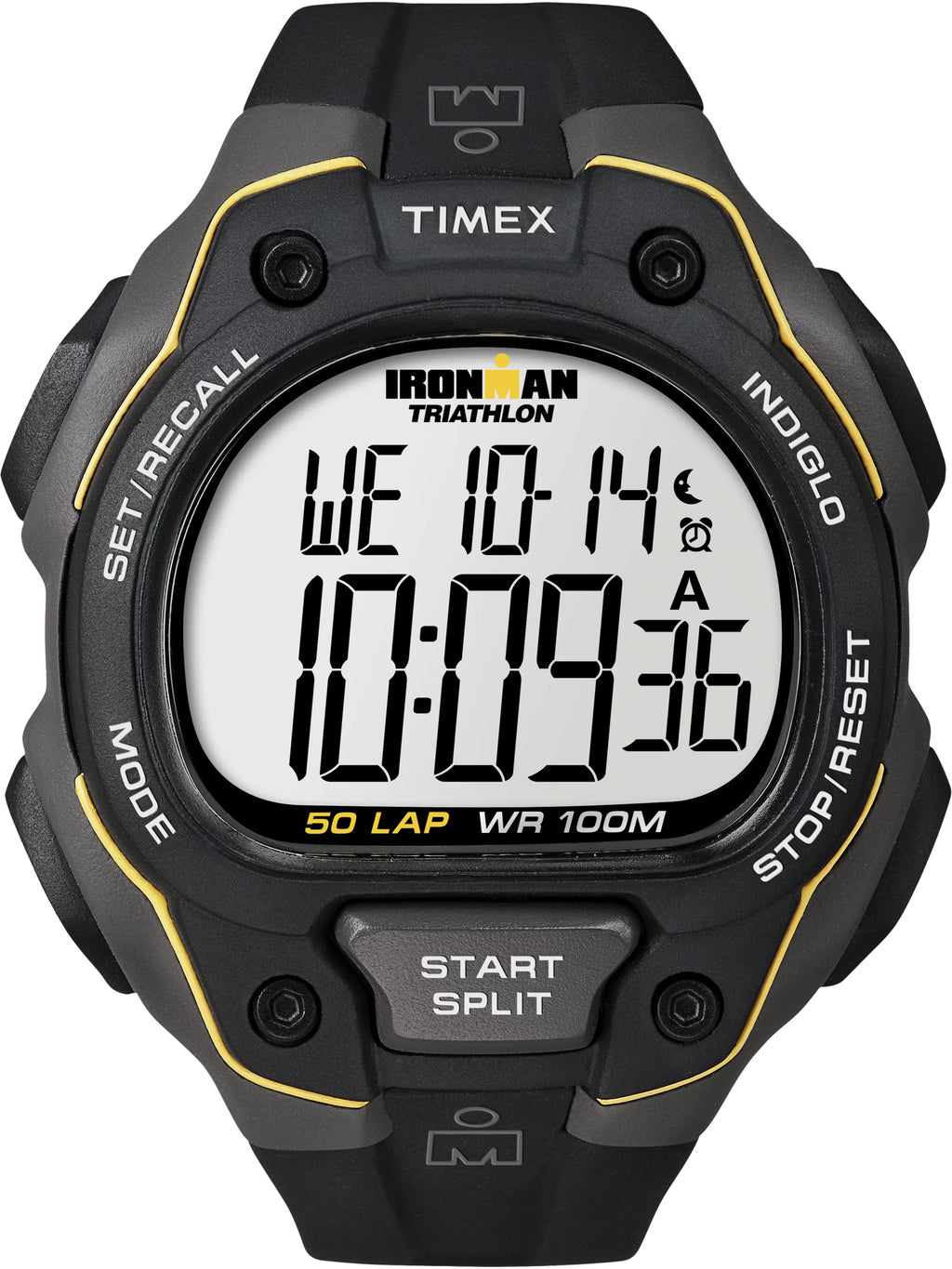 Men's Full-Size Watch Black Resin Strap L577135
