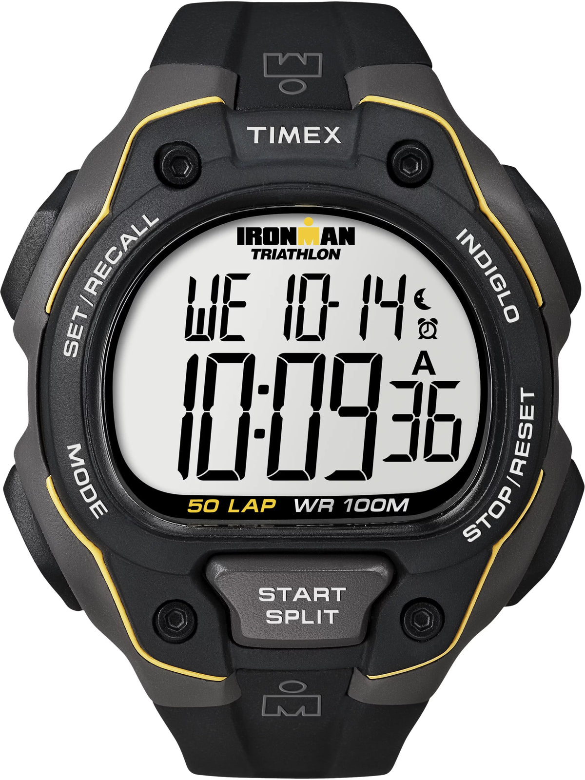 Men's Full-Size Watch Black Resin Strap L577135