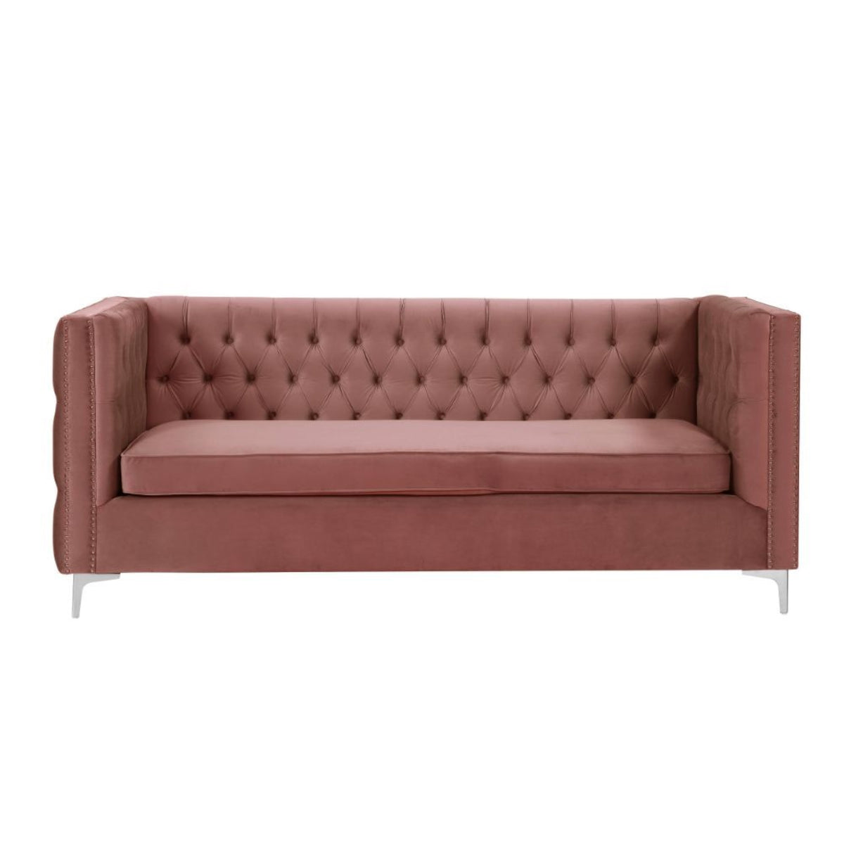 Coral Velvet Sectional Sofa L893