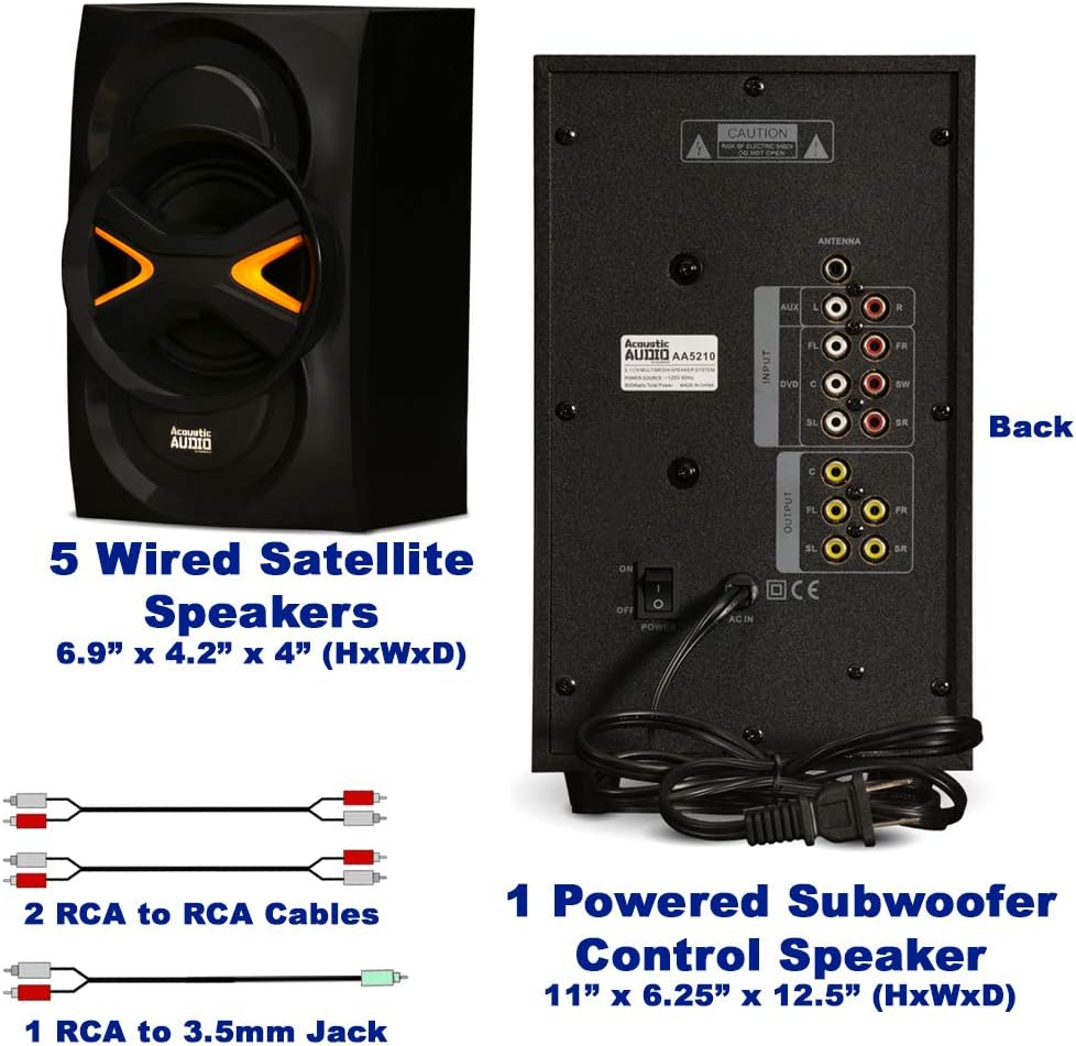5.1-Channel Bluetooth Home Theater Speaker System B250716