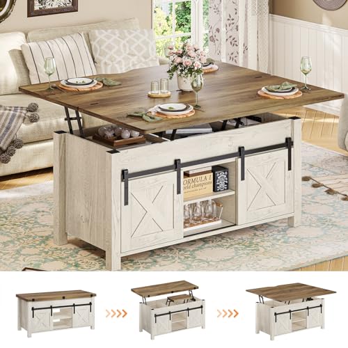 Grey Lift Top Coffee Table with Storage R7400