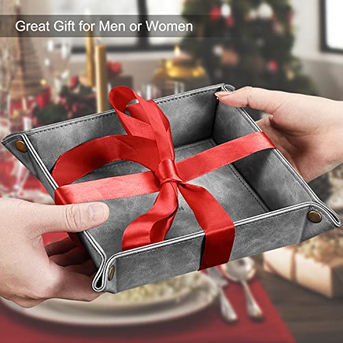 Dark Green PU Leather Valet Tray I460