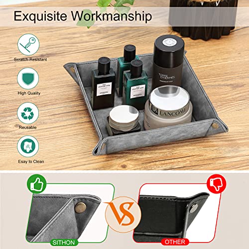 Dark Green PU Leather Valet Tray I460
