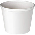 White Unwaxed Paper Bucket, 165 oz H9609