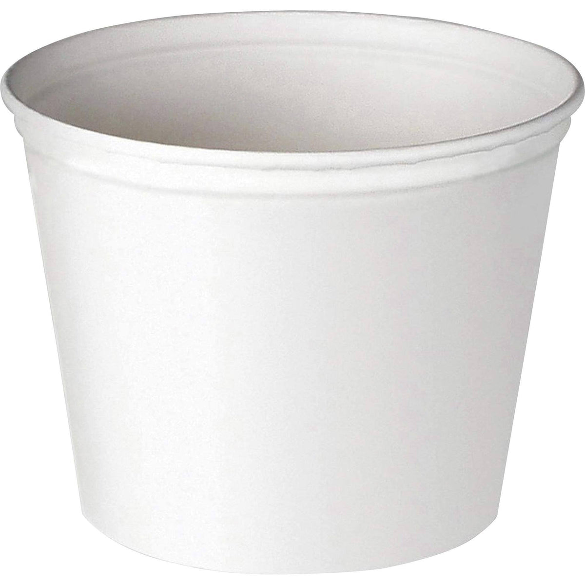 White Unwaxed Paper Bucket, 165 oz H9609