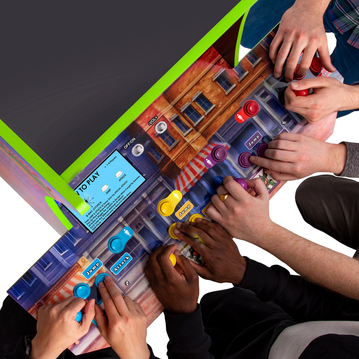 Teenage Mutant Ninja Turtles Arcade Machine with Riser B6232