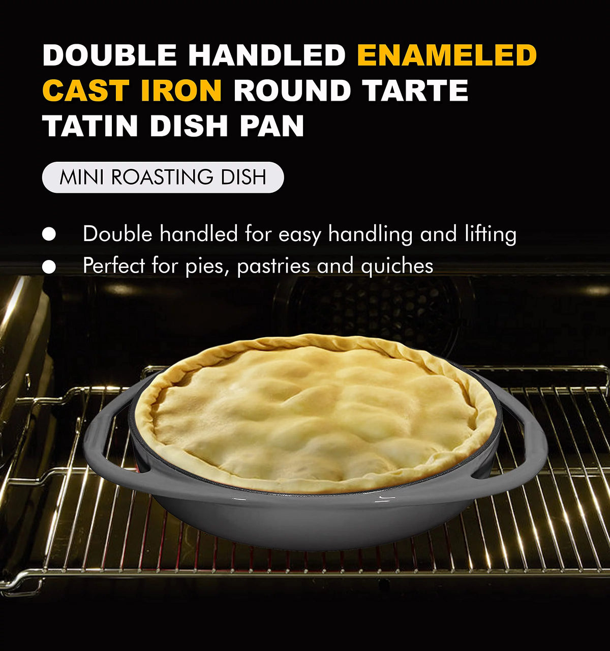 Gray Cast Iron Round Bakeware Pan N435485