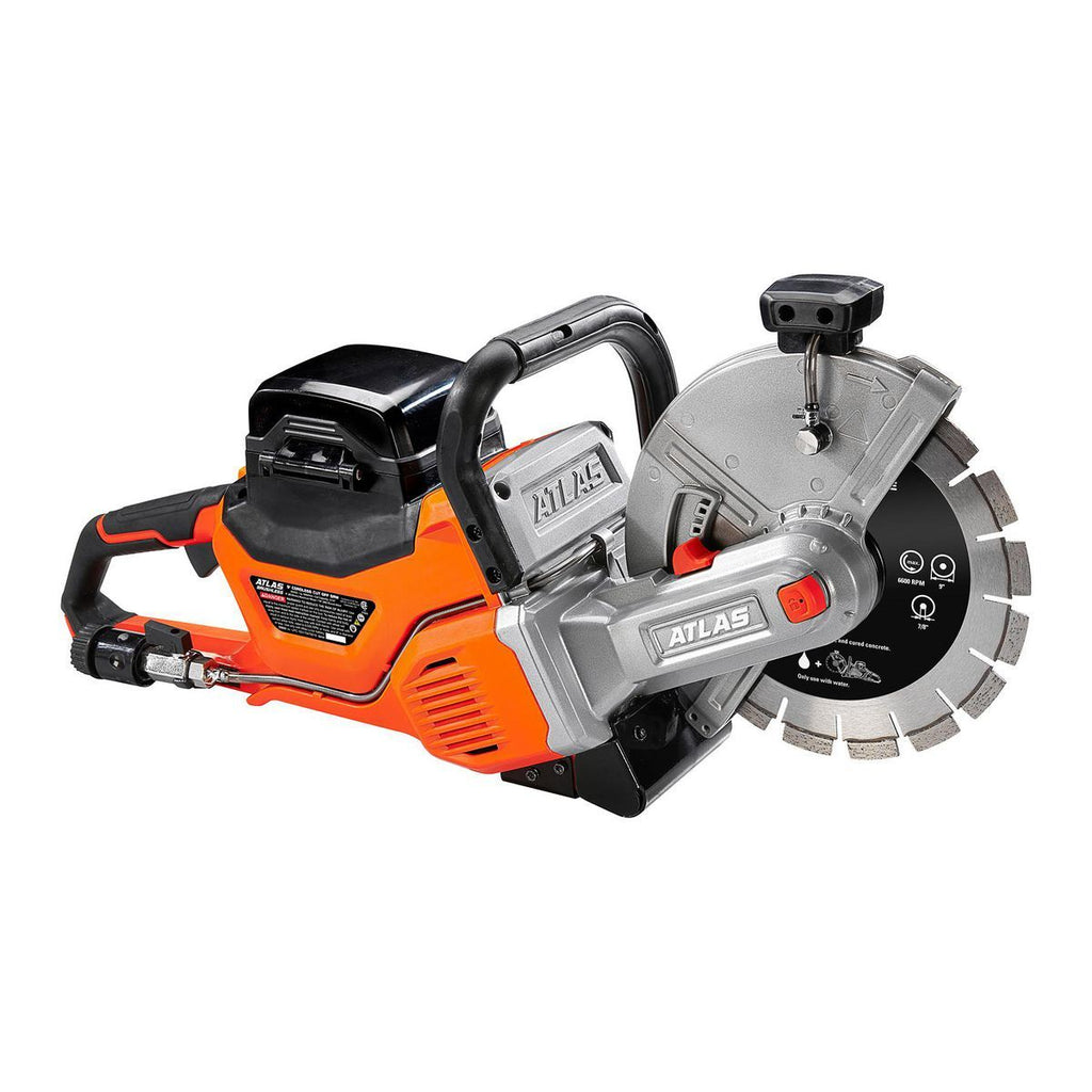 80V Brushless Cordless 9 in. Concrete Cut-Off Saw Kit with 4 Ah Battery and Charger W439