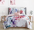 10-Piece Reversible Paisley Comforter Set King Red Q805395