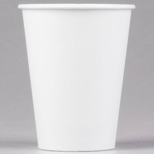 12 oz White Poly Paper Hot Cup D860299