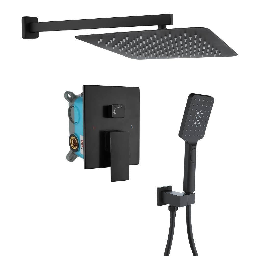 Matte Black Built-in Shower System L92014