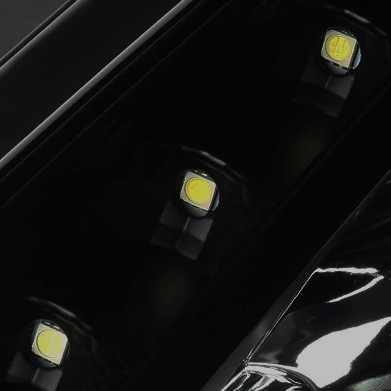 Black Smoke LED DRL Projector Headlights A95397