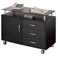 3 Drawer Wood Storage Cabinet in Graphite N25800
